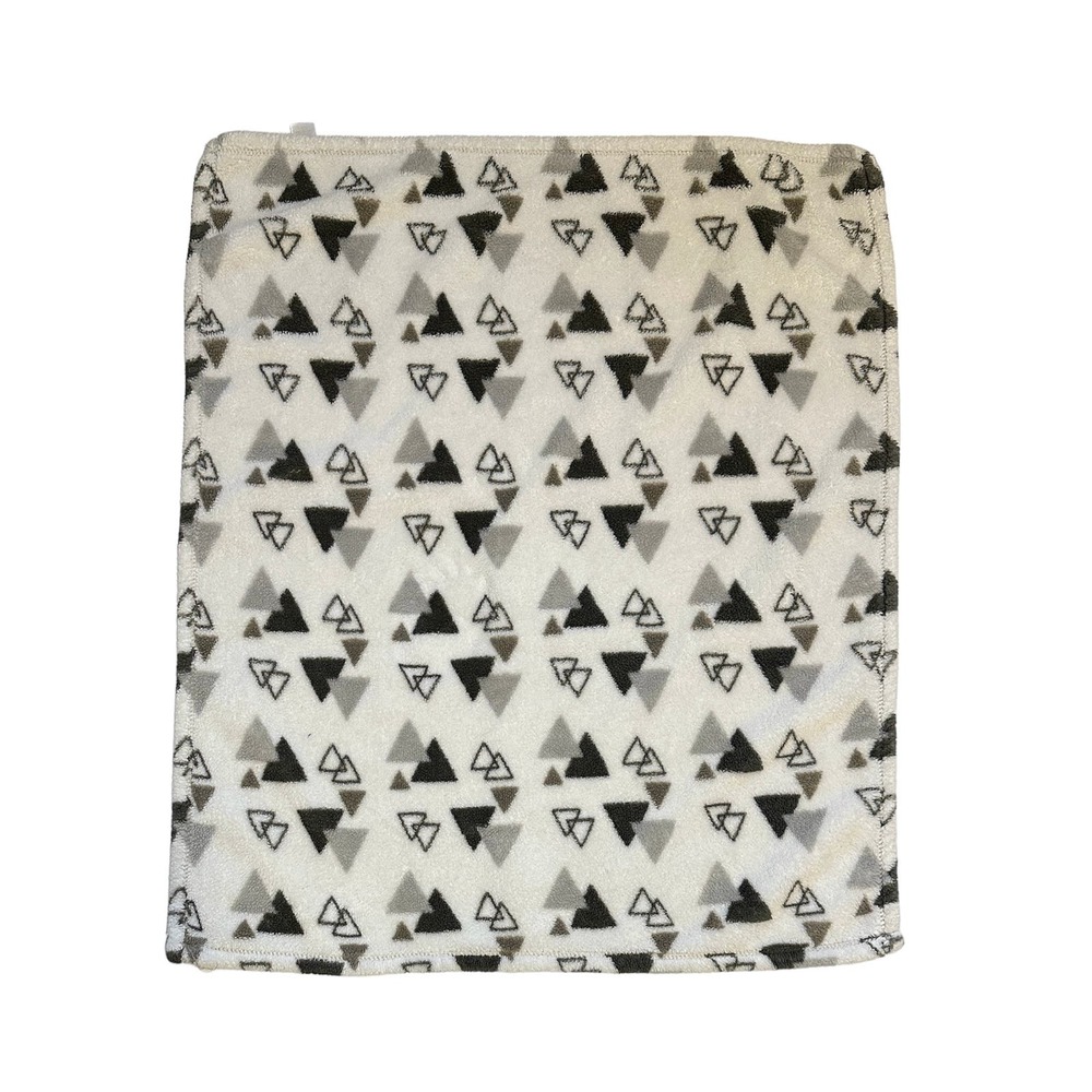 Chick Pea Triangles Geometric Geo Gray White Baby Blanket Security Lovey Kids